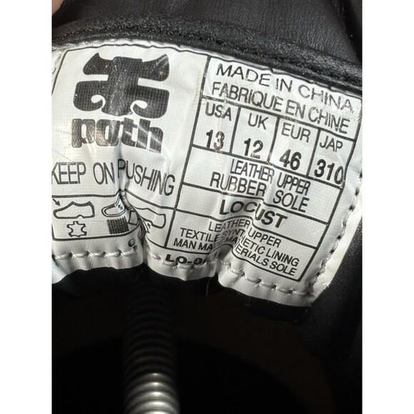 Vintage Y2k IPath Shoes Locust Model Black Leather Upper Skater Mens US 13 - Picture 8 of 8